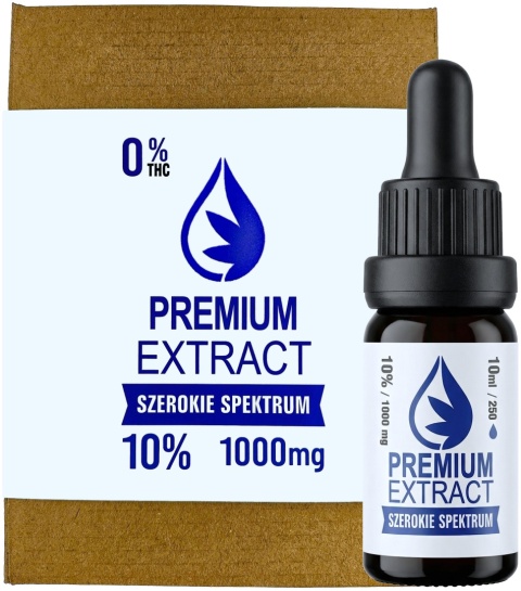 OLEJEK KONOPNY 10% | 1000 mg | THC 0% | SZEROKIE SPEKTRUM | Polskie CBD