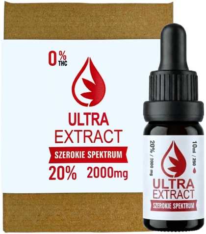 OLEJEK KONOPNY 20% | 2000 mg | THC 0% | SZEROKIE SPEKTRUM | Polskie CBD