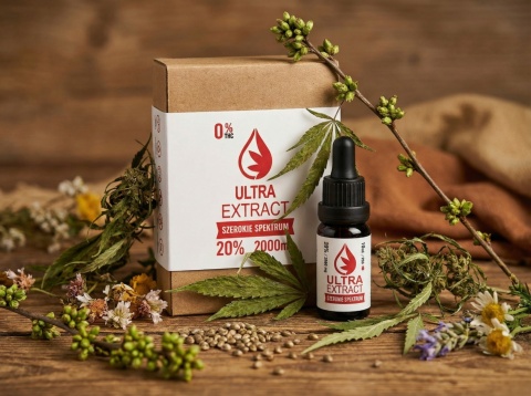 OLEJEK KONOPNY 20% | 2000 mg | THC 0% | SZEROKIE SPEKTRUM | Polskie CBD